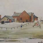 l s lowry landscape farm buildings